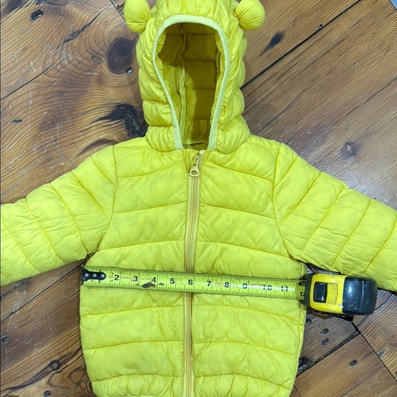 Cecorc Yellow Quilted Hooded Jacket with Ears Unisex Toddler Size 2T - Picture 2 of 6